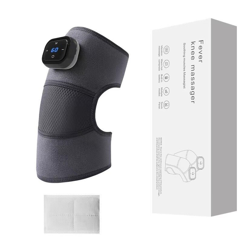 Knee Joint Massager - Portable Full Coverage Hot Compression Vibration Wireless
