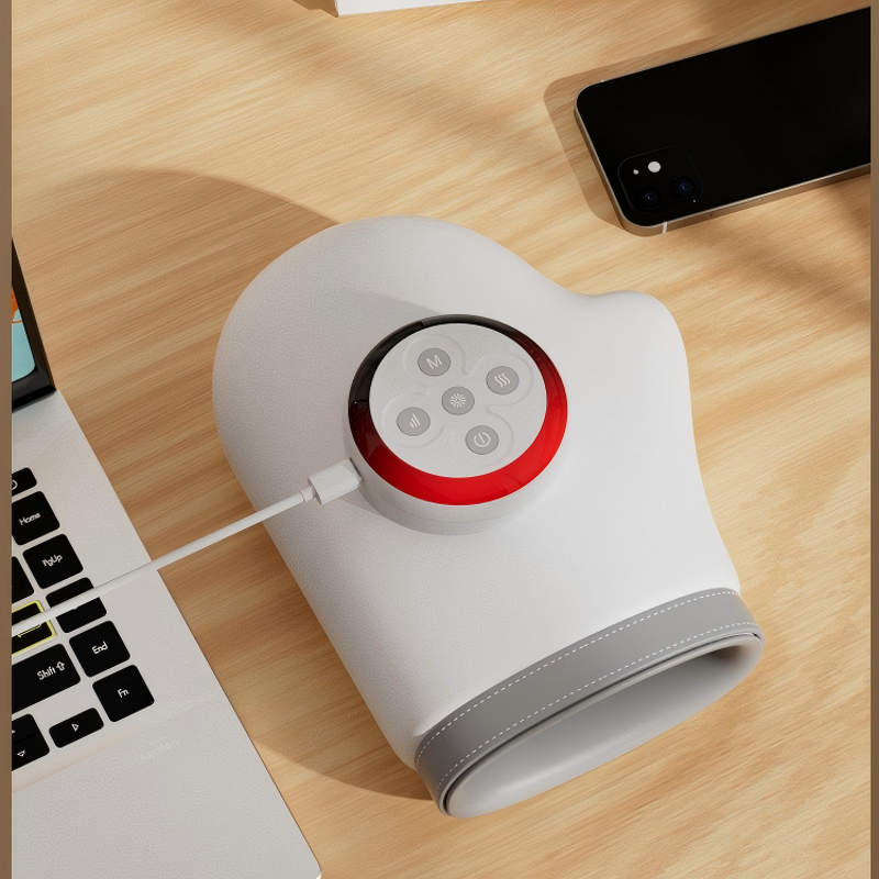 Airbag Hand Massager - ABS Shell Cordless Hot Compress Finger Joint Relief Tool