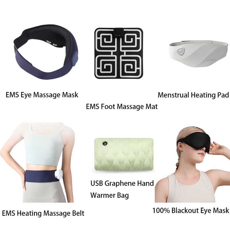 Foot Massager Mat - Microcurrent Vibrating Acupoints Stimulator Wireless Control