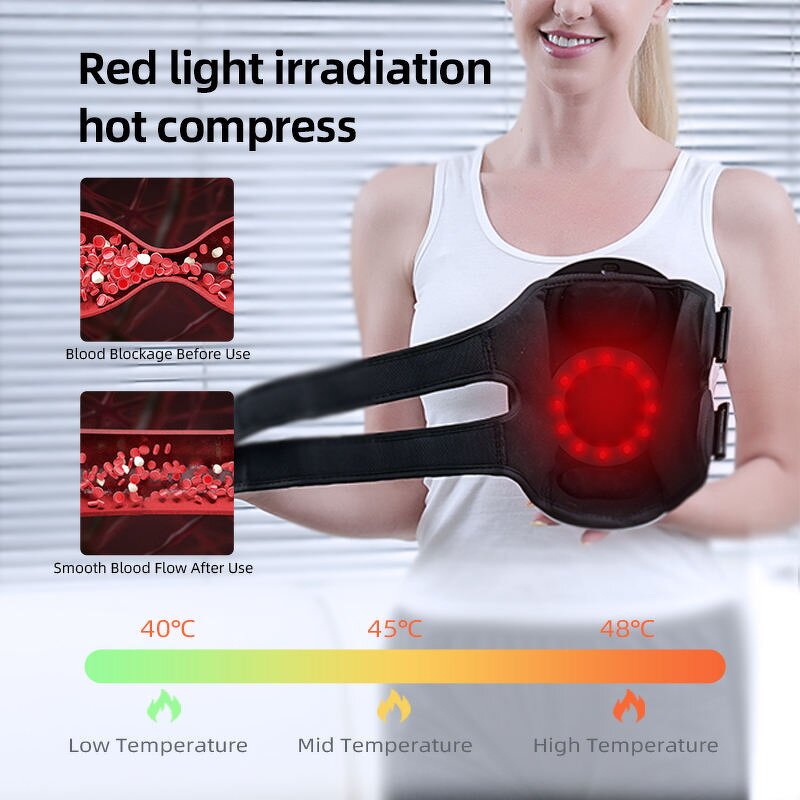 Joint Massager - Electric Shoulder Knee Elbow Heat Red Light Arthritis Relief