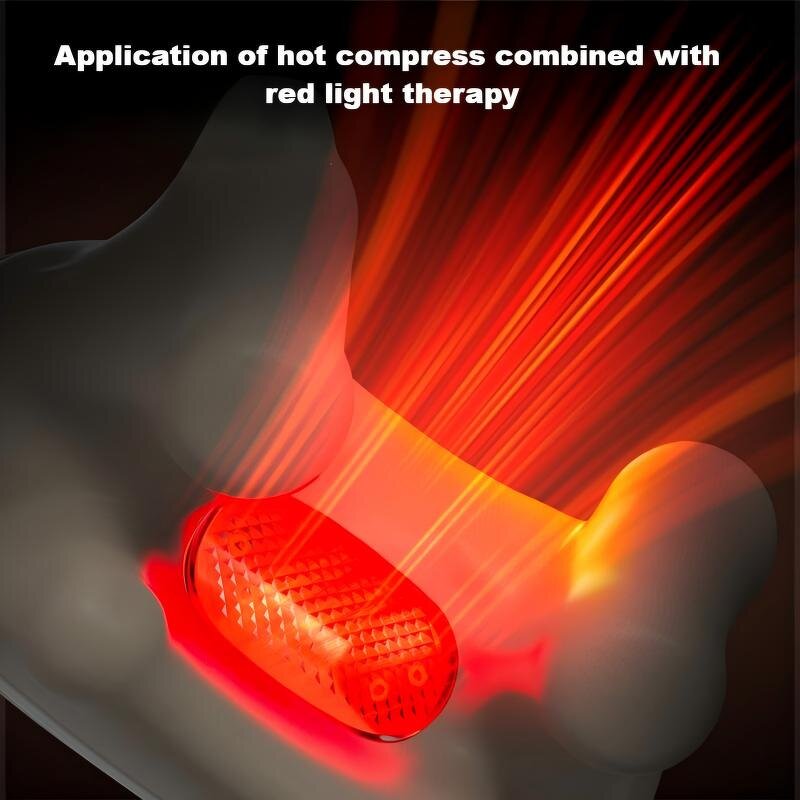 Shiatsu Neck Massager - New 3D Electric Heating Elastic Strap Silicone Head