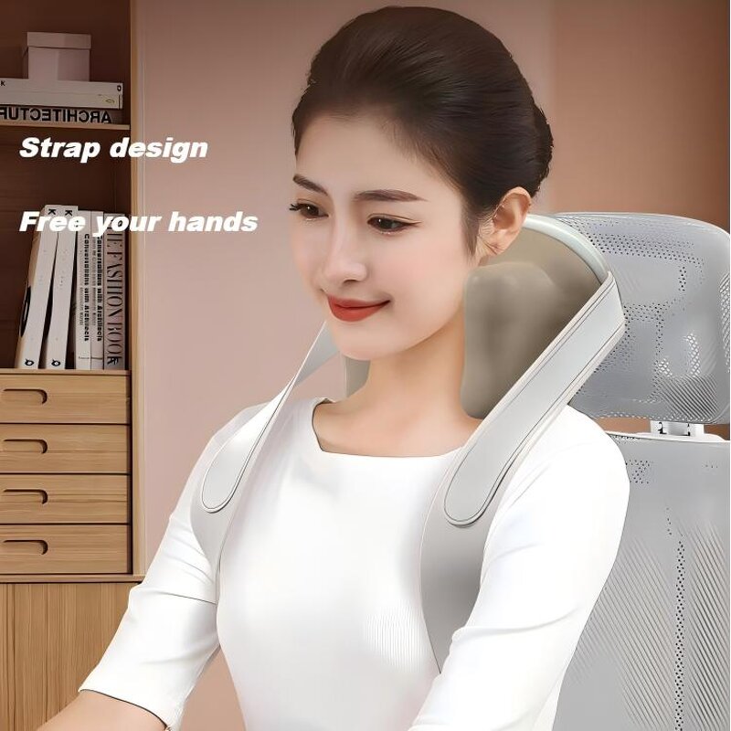 Intelligent Neck Massager - 2025 Electric Cervical Pain Relief Seat Kneading Tool