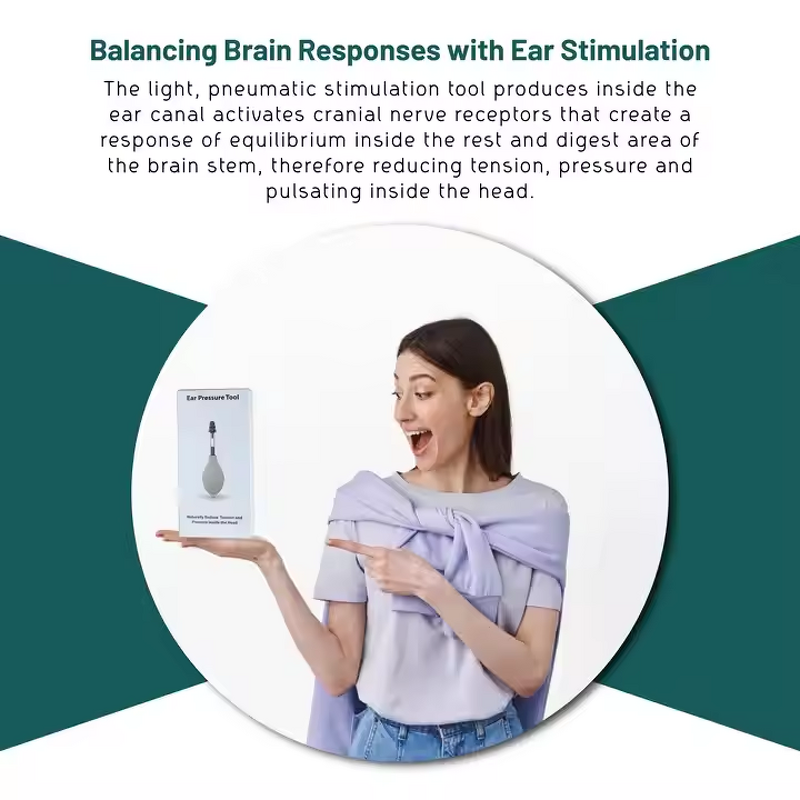 Migraine Relief Tool - Relieve Tension Stress Inner Ear Pressure Stimulation