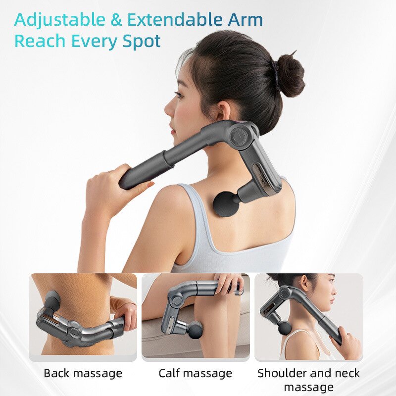 Massage Hammer Gun - Foldable Stretchable Deep Muscle Back Full-Body Tool