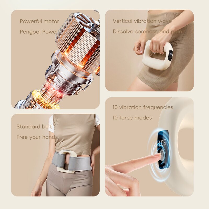 Fascia Ring Massager - Vibration Fitness Shoulder Neck Calf Abdomen Belt