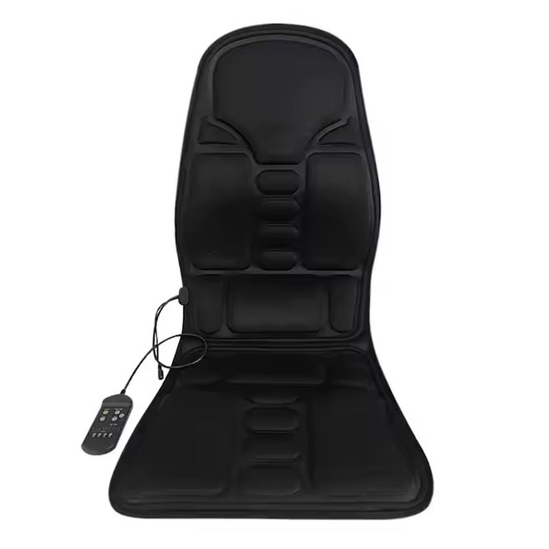 Waist Massage Cushion - Portable Leather Home Vibration Heating Therapy Pad