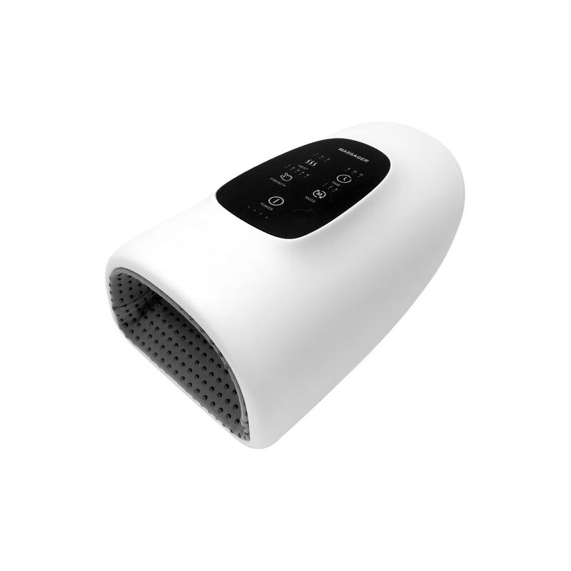 Electric Hand Massager - Portable Acupressure Vibrating Rechargeable Heat Compression