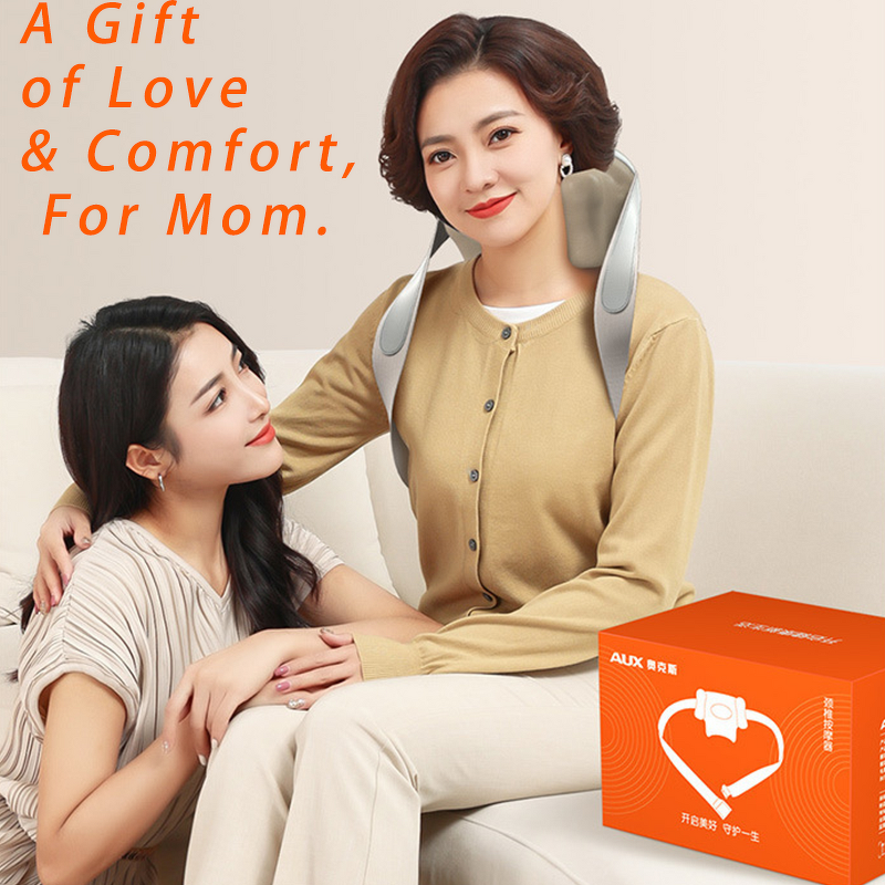 Full Body Shiatsu Massager - Electric Heated Back Neck Shoulder Kneading Tool