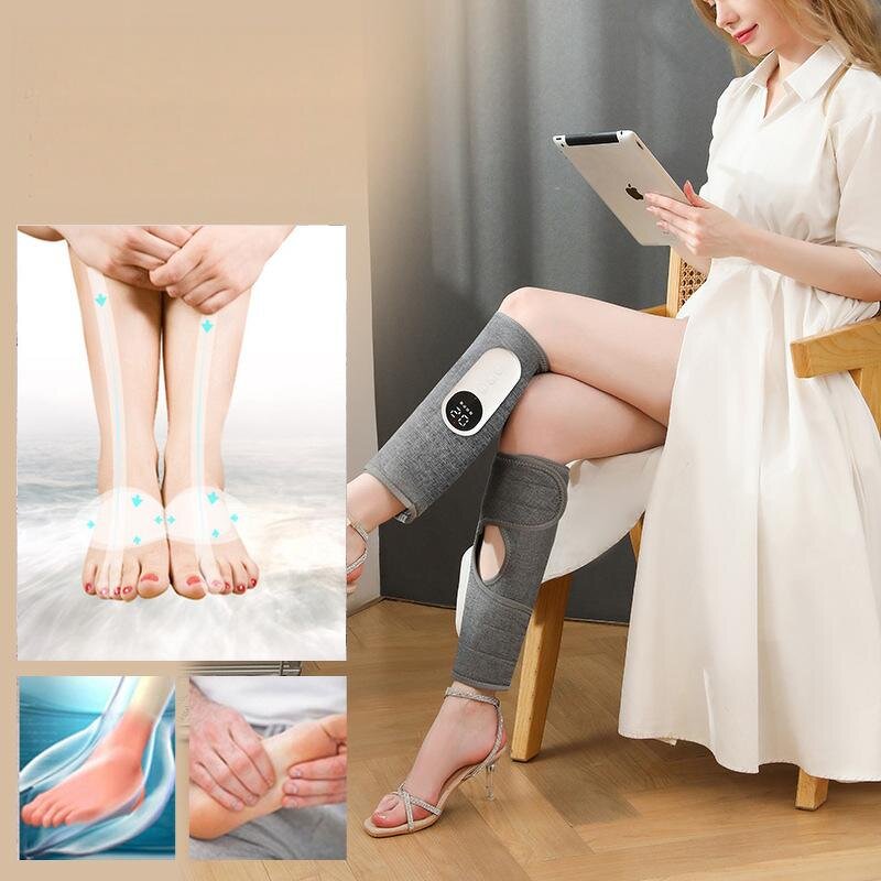 Arm Leg Massager - New Air Compression Heat Therapy Blood Circulation Tool