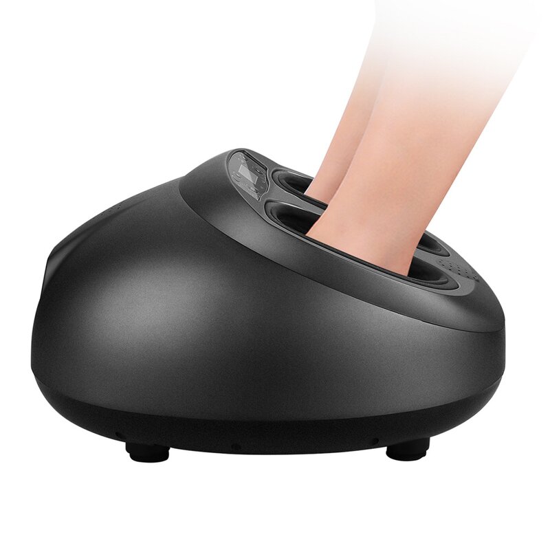 Electric Foot Massager - Heated Shiatsu Air Pressure Kneading Therapy Tool
