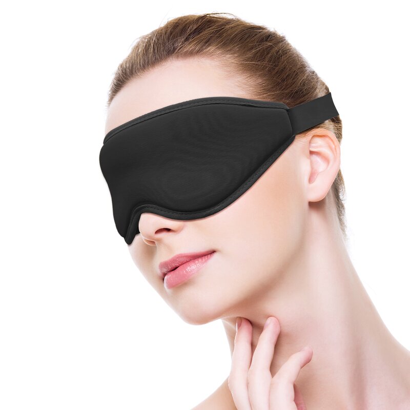 3D Eye Mask - Wholesale Custom Knit Soft Spandex Dark Circle Elimination Tool