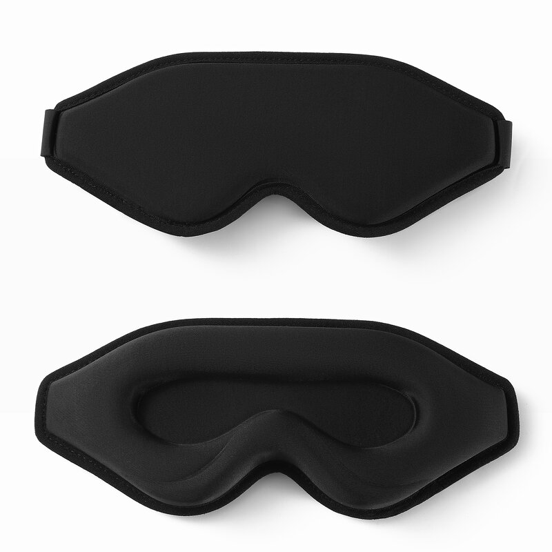 3D Sleep Mask - Custom Contoured Cup Lash Extension 100% Blackout Eye Cover