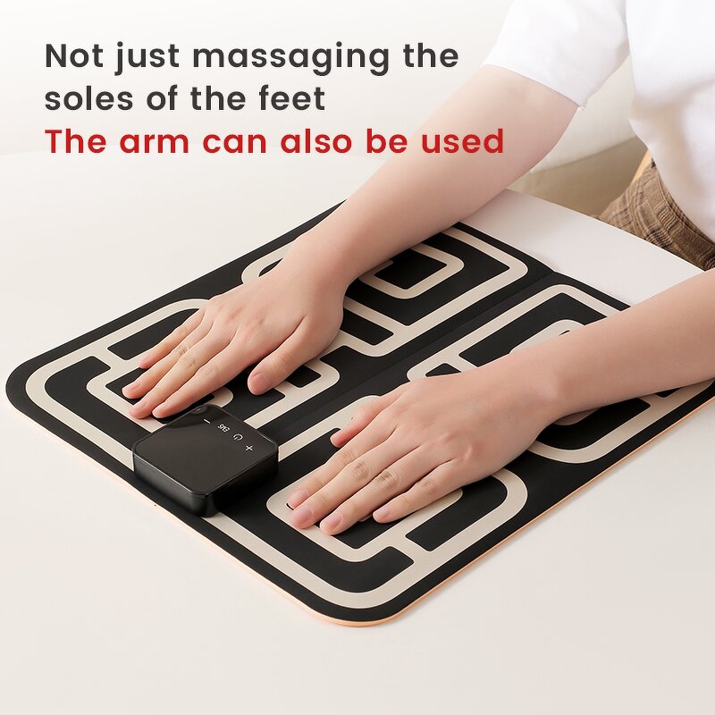Foot Massager Mat - Microcurrent Vibrating Acupoints Stimulator Wireless Control