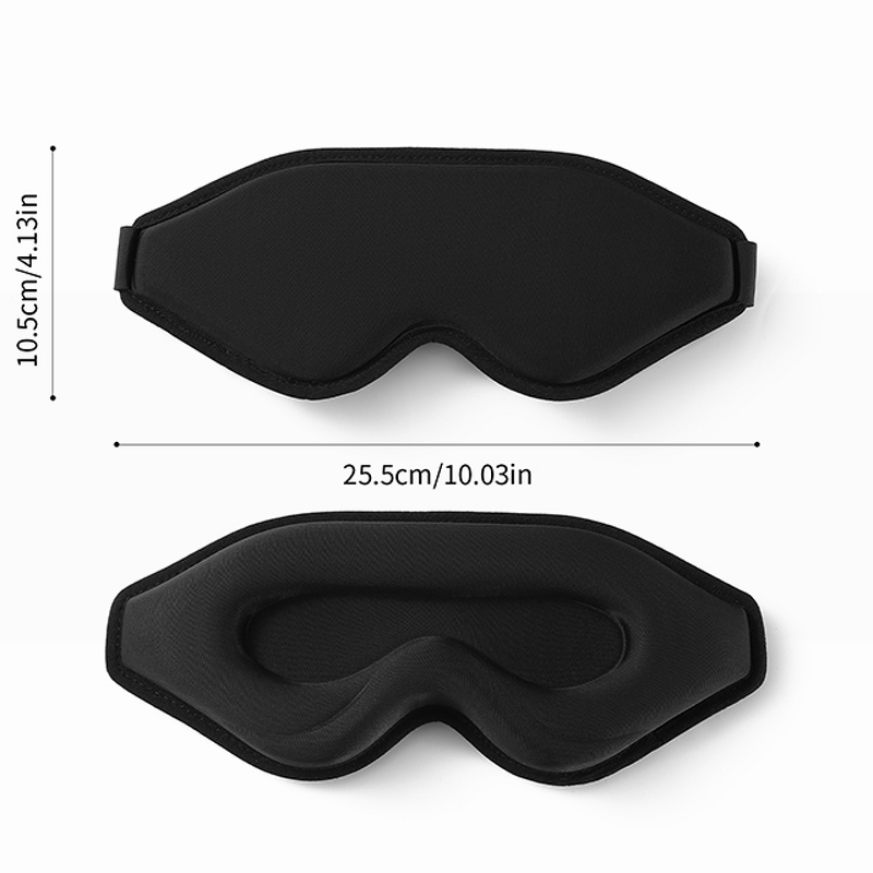 3D Eye Mask - Blackout Shading Light Adjustable Portable Travel Sleep Tool