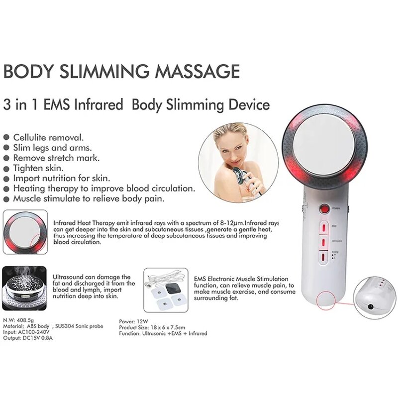 Body Slimming Device Manufacturer - Import Nutrition LED EMS Vibration for Cellulite Removal Skin Tightening