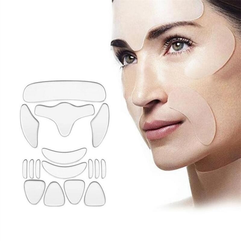 Silicone Patches Manufacturer - 18Pcs Reusable for Anti Wrinkle Lifting Anti Aging Dark Circles