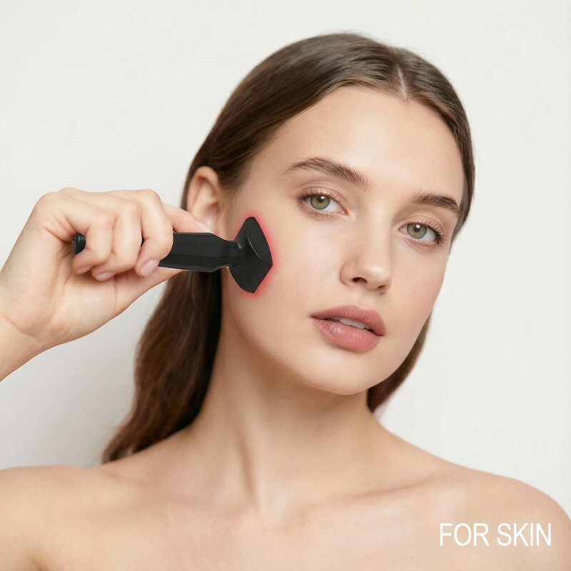 Head Massager Manufacturer - 4-in-1 Electric Red Light EMS Vibration Microcurrent Derma Stamp