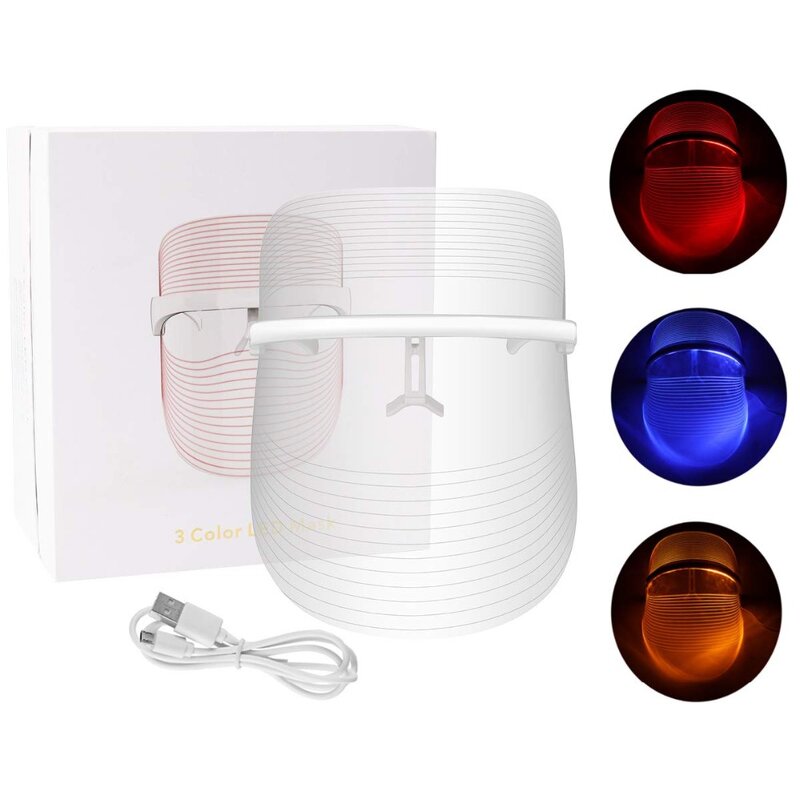 LED Light Therapy Mask Manufacturer - Professional USB Rechargeable Portable 3 Color for Salon