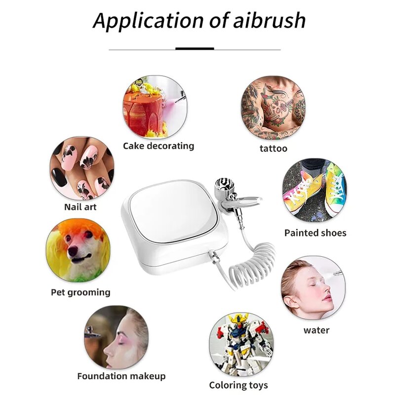 Airbrush Compressor Manufacturer - Portable Mini for Face Makeup Tattoo Serum Oxygen Injector