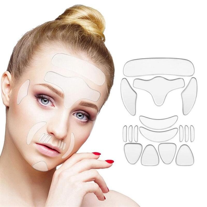 Silicone Patches Manufacturer - 18Pcs Reusable for Anti Wrinkle Lifting Anti Aging Dark Circles