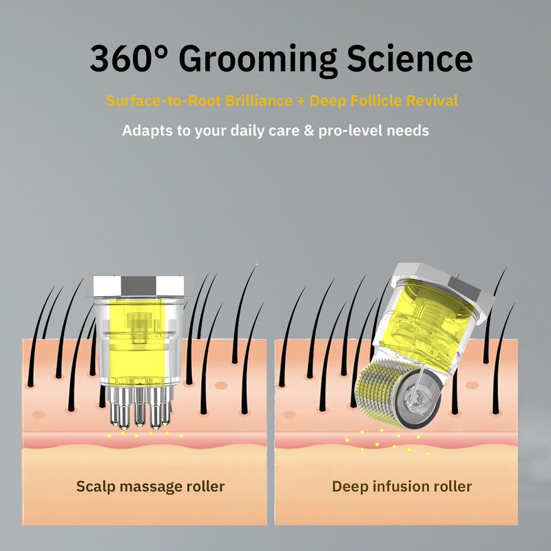 Scalp Massage Device Manufacturer - Hair Growth Stamp Serum Brush Oil Dispenser Applicator