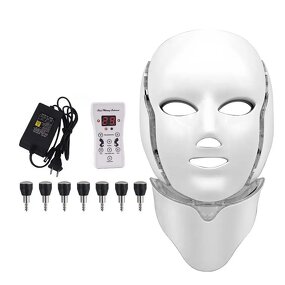 LED Face Mask Manufacturer - 7 Colorful Photon Therapy Anti Aging for Facial Neck Beauty Care