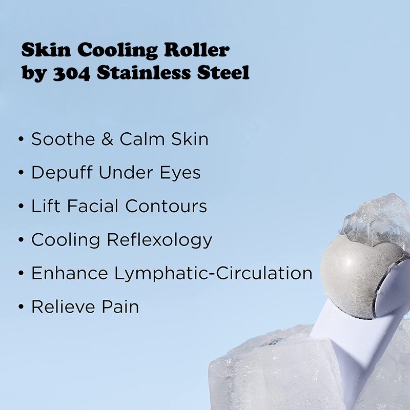 Ice Roller Manufacturer - Egg-Shaped Stainless Steel Cooling for Facial Anti-Aging Depuffing
