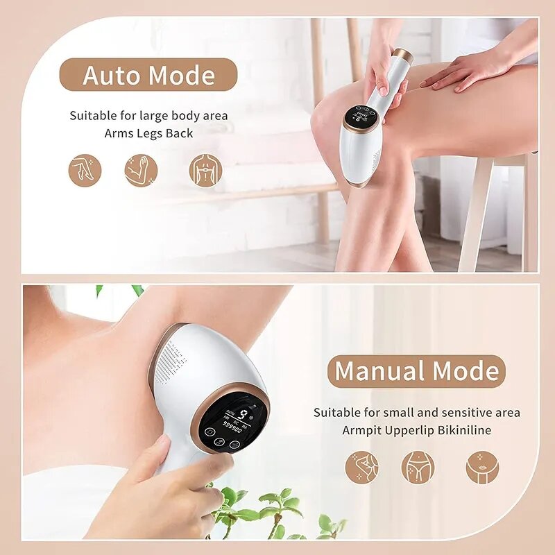 IPL Hair Removal Machine Manufacturer - Pain-Free Permanent Home Handheld with Sapphire Cooling US Plug