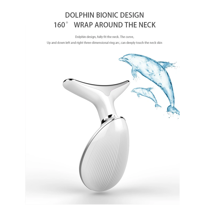 Facial Massager Manufacturer - EMS Neck Lifting with Hot Compress & Light Therapy Anti-Wrinkle