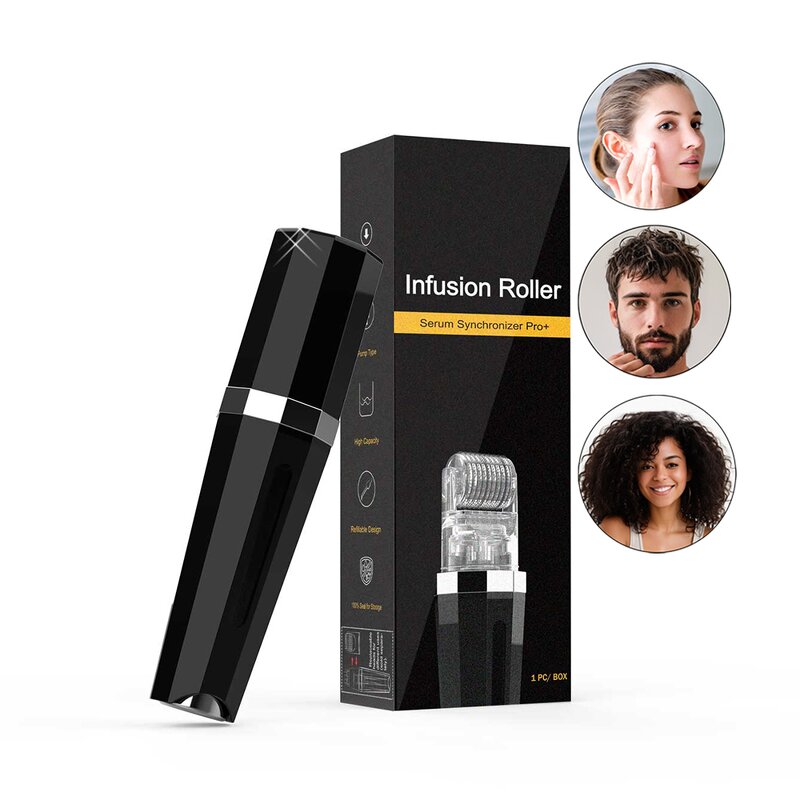 Skincare Device Manufacturer - Portable At-Home Collagen Boosting Roller for Scalp Revitalization