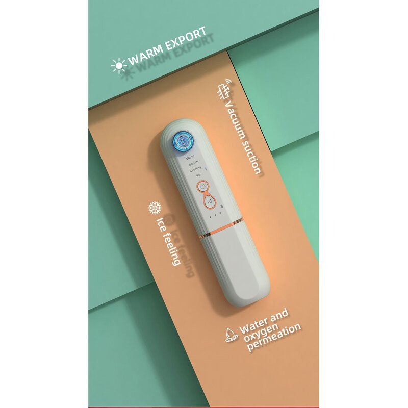 Facial Skin Care Device Manufacturer - Portable Electric Hot Cold Blackhead Remover with Water Pore Cleaner