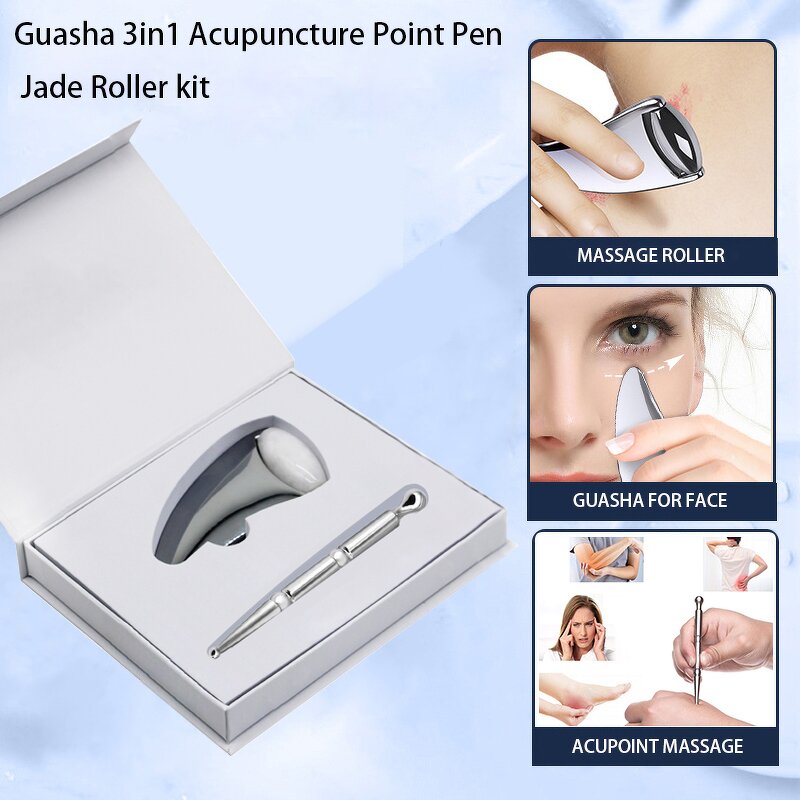 Jade Roller Manufacturer - with Meridian Massage Stick Acupressure Acupoint Pen