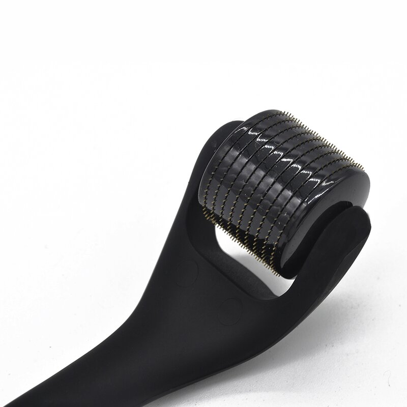 Beard Roller Kit Manufacturer - Copenhagen Black Matte Titanium Dermaroller 540 for Hair Growth