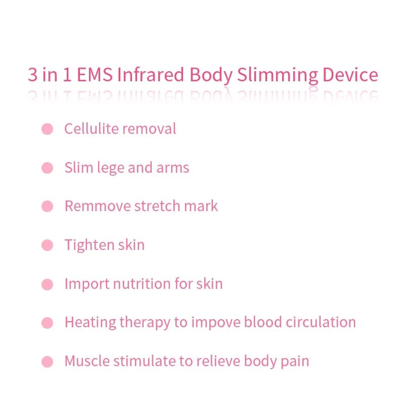 Body Slimming Device Manufacturer - Import Nutrition LED EMS Vibration for Cellulite Removal Skin Tightening