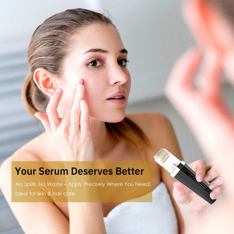 Hair Growth Roller Manufacturer - Interchangeable Balls with Serum Cartridge for Scalp Massage