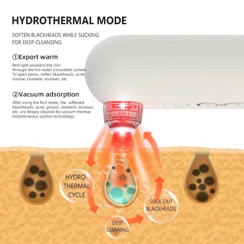 Aqua Peeling Machine Manufacturer - Q8 Hydradermabrasion Hot Cold LED Light for Blackhead Removal