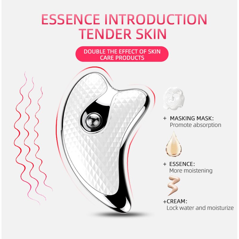 Gua Sha Device Manufacturer - Personal Care Handheld Face Neck Massager With Vibrator CE