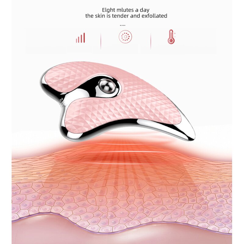 Gua Sha Device Manufacturer - Personal Care Handheld Face Neck Massager With Vibrator CE