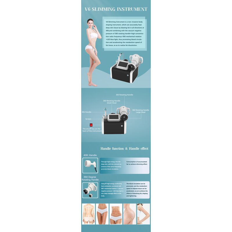 Vela Slim Shape Machine - 40K Cavit Auto Vacuum Roller 360° Rotating Tool