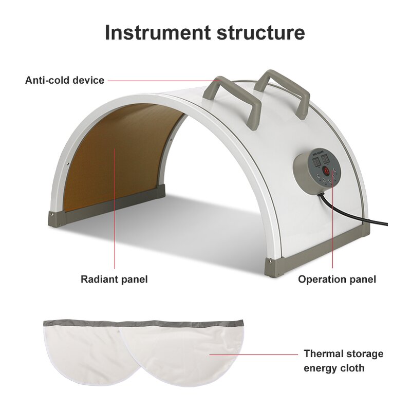 Far Infrared Sauna Bed - Dome Capsule Massage Detox Weight Loss Therapy
