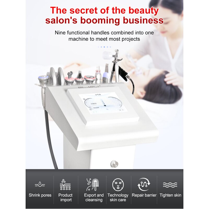 9-in-1 Hydra Facial Machine - Newest Blackhead Removal Deep Clean Tool