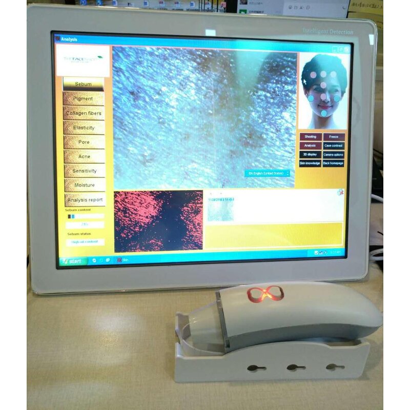 2-in-1 Analysis Device - Smart Portable Skin Hair Easy Operation Report Tool