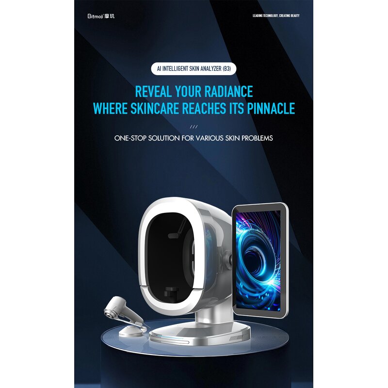 Home Skin Analyzer - Facial Scanner Color Recognition EU US IT JP ZA Plug