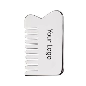 Stainless Steel Comb Gua Sha - High End SPA Acupuncture Home Body Massage Tool