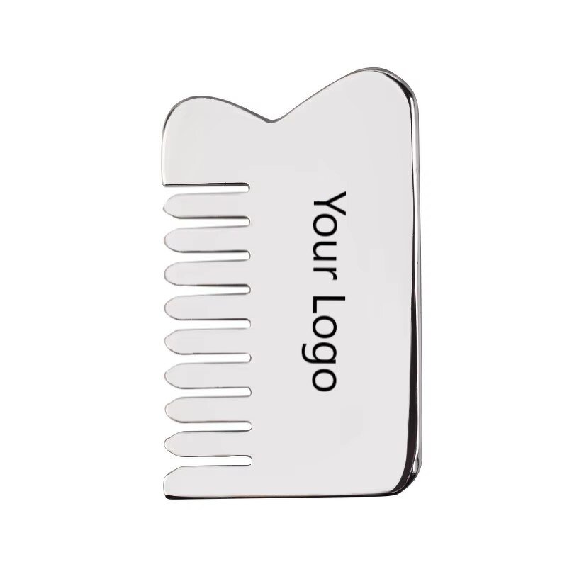 Stainless Steel Comb Gua Sha - High End SPA Acupuncture Home Body Massage Tool