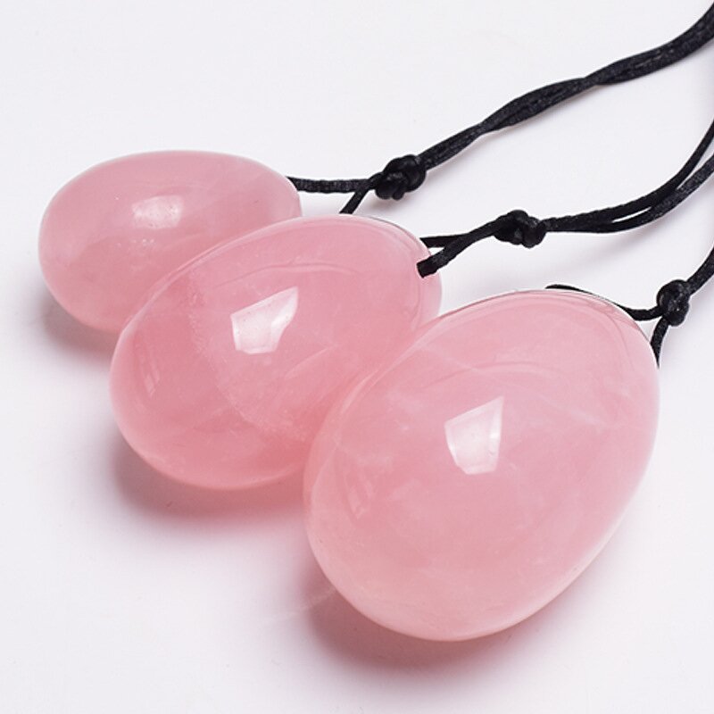 Rose Quartz Yoni Egg - XH Beauty Kegel Exercise Women Body Recovery Tool