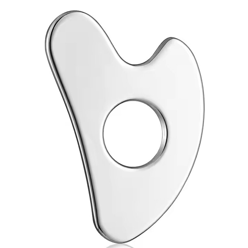 Heart Shape Gua Sha Tool - Custom Logo Zinc Alloy Wrinkle Removal Body Sculpt Tool