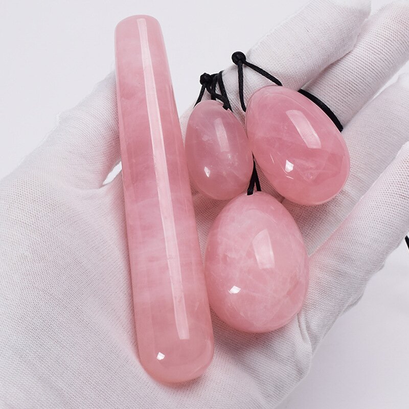 Rose Quartz Yoni Egg - XH Beauty Kegel Exercise Women Body Recovery Tool