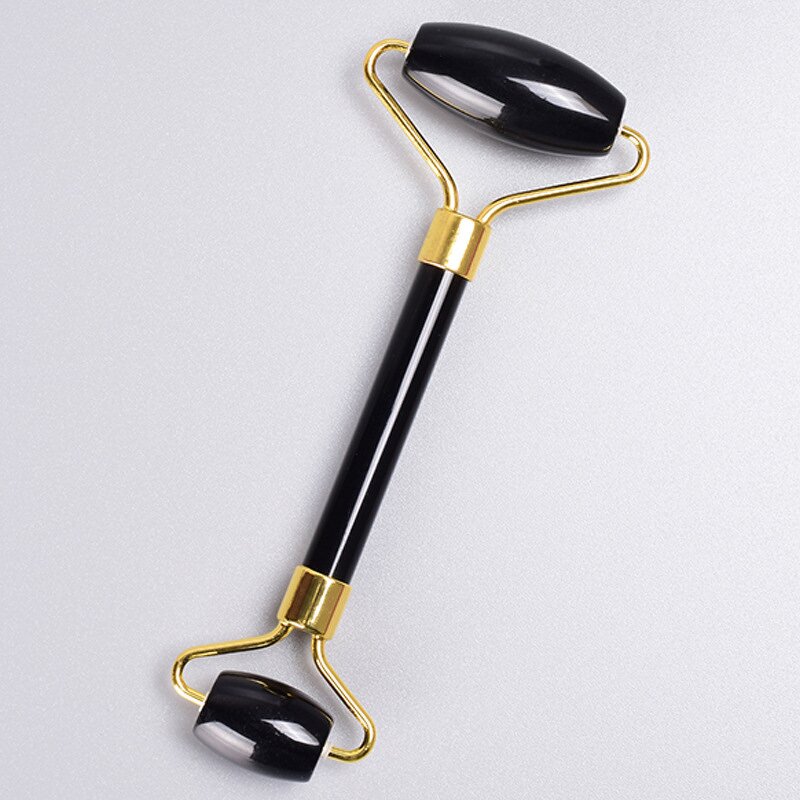 Obsidian Jade Roller - XINGHUI 100% Natural Stone Face Neck Gua Sha Tool