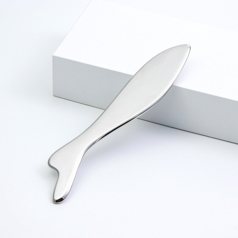 Fish Shape Scraping Tool - Custom Stainless Steel SPA Acupuncture Face Tighten Tool